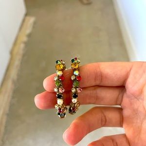 Bauble Bar jeweled earrings.